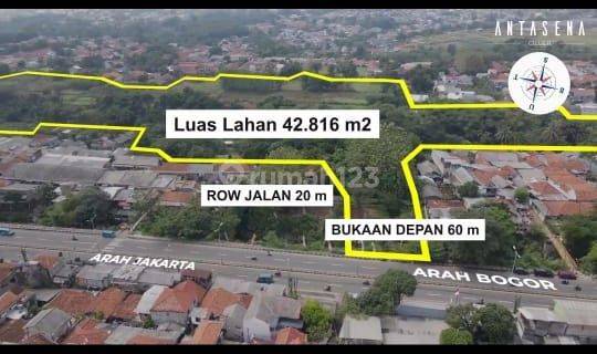 Tanah di Raya Bogor 42816 m² HGB 1