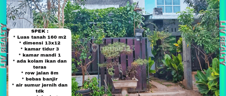 Dijual rumah murah 2 lantai, posisi pojok & asri. 1