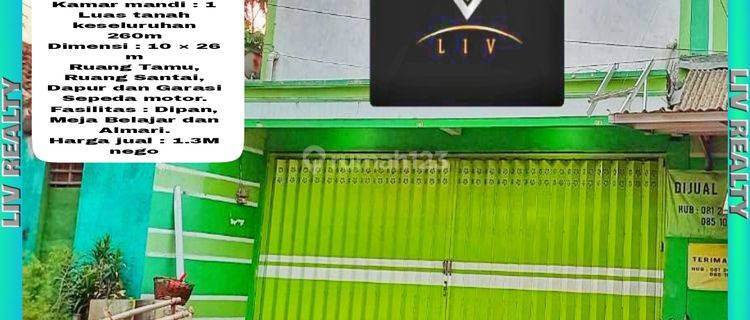 Dikontrakan ruko dan rukost aktif, strategis pinggir jalan. 1