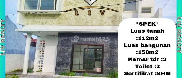 Dijual rumah 2 lantai strategis & aman, security 24jam 1