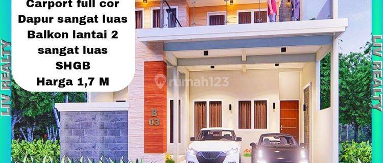 Dijual rumah baru 2 lantai idaman keluarga. 1