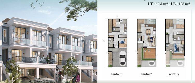 Victoria Residence, Rumah 3 Lantai + Balkon Pik 2 Murahhh 1