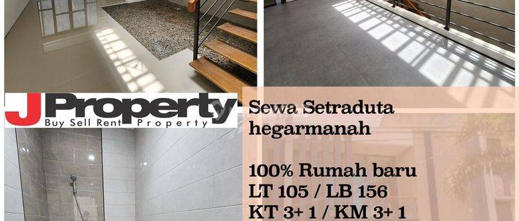 Disewakan Rumah Baru 2 Lantai Di Setraduta Hegarmanah  1