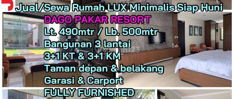 Rumah dijual/disewa di Dago Pakar Resort 3 Lantai Bagus 1