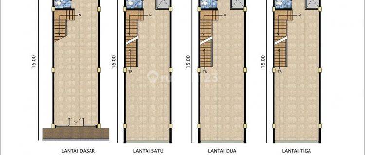 Sewa Murah Ruko Golf Island Pik 4,5x15 Blok H Pantai Indah Kapuk 1