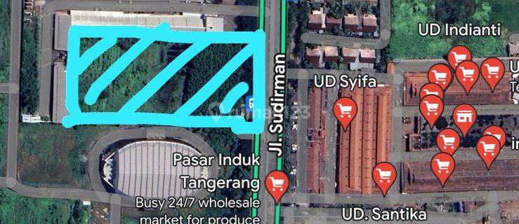 Dijual Lahan Komersial di Jalan Jendral Sudirman Tanah Tinggi Kota Tangerang Banten 1