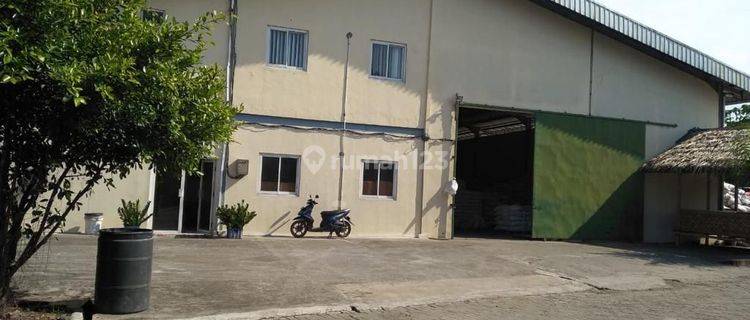 Dijual gudang pabrik pinggir jalan raya rajeg 1