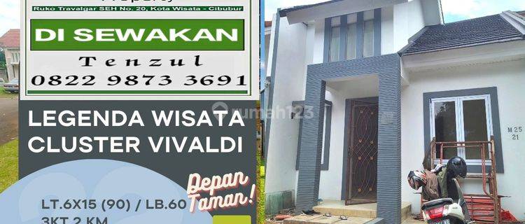 Disewakan rumah siap huni baru renovasi Cluster Legenda wisata 1