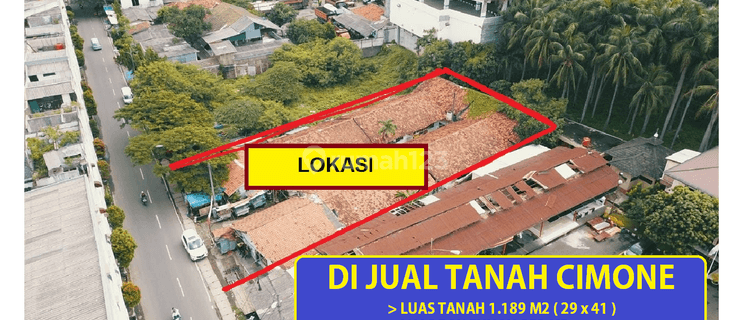 di jual Tanah murah luas 1000 meter Jl Terminal Cimone Tangerang 1