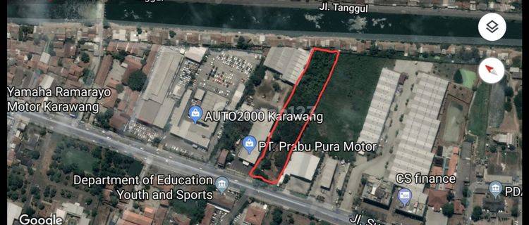 Kavling Strategis Pinggir Jalan Cocok Untuk Ruang Usaha di Karawang 1