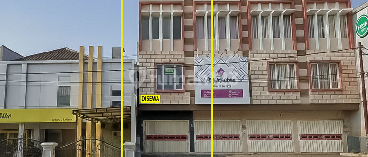3-Story Shop House for Rent on the Edge of Enggal Pahoman Road 1