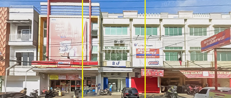 For Rent: 3-Story Shop House by Teuku Umar Road in Kedaton. 1