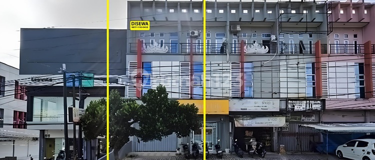 Rent a 3-Story Shop House on Teuku Umar Street in Kedaton 1