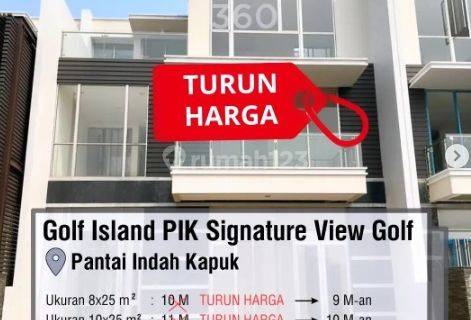 Dijual Rumah Golf Island Pik Chopin Uk10x30m View Golf 3lt Jakut 1