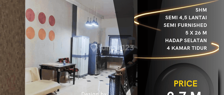 Ruko Jl.pabrik Tenun, Sekip. Lebar 5 M.semi Furnished.dekat Unpri 1