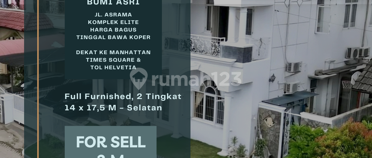 Komplek Bumi Asri. Elite. Lebar 14 M. Full Furnished. Harga Bagus 1