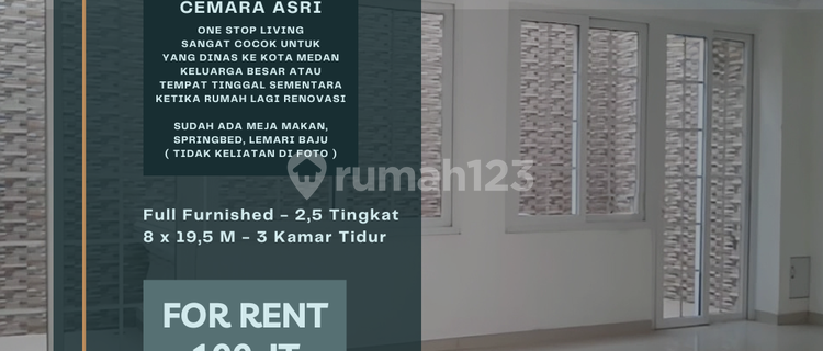 Cemara Asri Complex House. Fully Furnished. Excellent. One Stop Living. 1