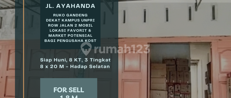 Attached Shophouse in the Ayahanda Street Area. Potential Location for Boarding House and Coffee Shop. 1