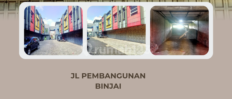For Sale 12-Unit Row Shop Building, Jl Pembangunan Binjai Km12 1