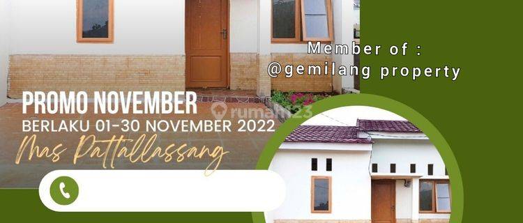 Rumah subsidi di Jln. Timbuseng Pattallassang SHM Baru 1