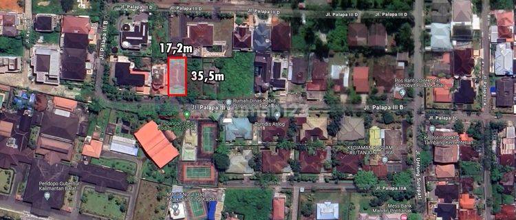 Tanah Lingkungan Exclusive, Dekat Lapangan Tenis di Palapa 3b 1