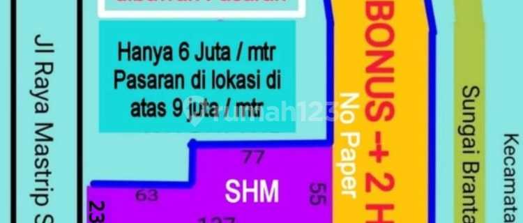 Termurah Lahan Mastrip Hanya 6jt Per Meter 1