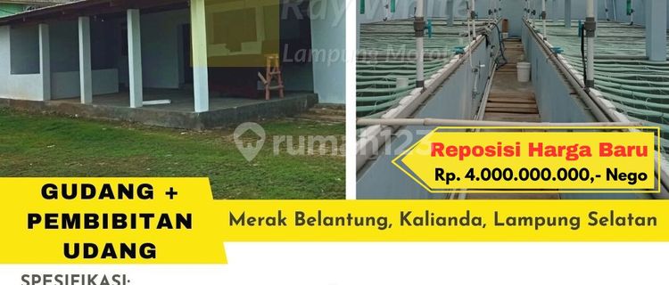 jual gudang murah merak belantung kalianda 1