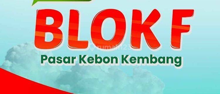 Ruang usaha di Blok F Trade Center Pasar Kebon Kembang 1