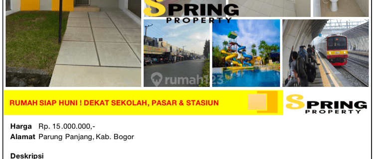 Rumah Murah Sentraland Paradise Stasiun Parung Panjang Bogor 1