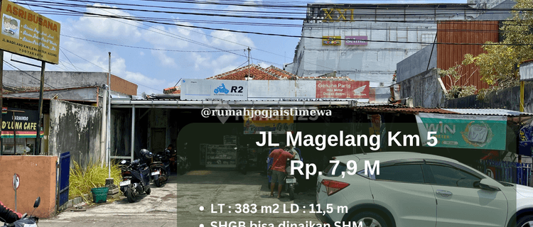 Tanah Bonus Bangunan Selatan Jcm Pinggir Jalan Raya Magelang Km 5 1