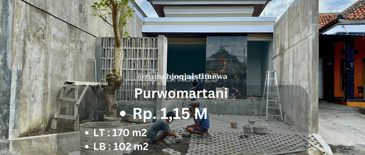 Rumah Baru 1 Lantai Dengan Tanah Luas di Purwomartani Kalasan  1