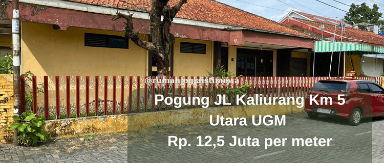 Tanah Dekat UGM Pogung Jalan Kaliurang Km 5 Dalam Ring Road 1