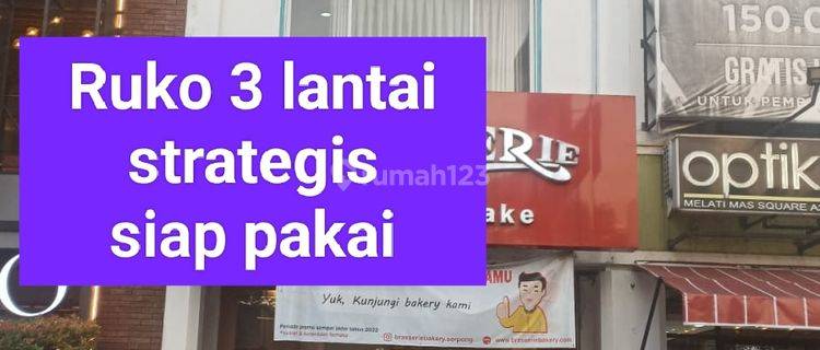 Ruko 3 lantai Bagus siap pakai di  Melati mas square serpong 1