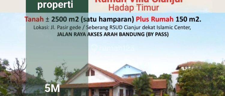 Rumah villa gede Timur di Jl pasir gede by pass cianjur 1