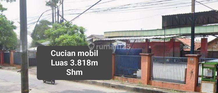 Harga njop !!Cucian mobil 3818 m² SHM Suryadharma ali tangerang 1