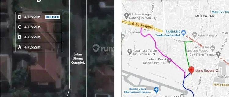 Tanah di Jl. Pasteur-Pajajaran luas 104,5 m² 1