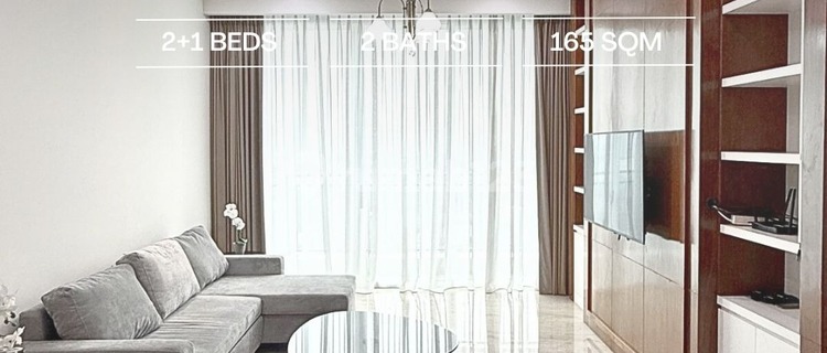 Jual Pakubuwono House 2Br+ 1 Study, Full-Furnish, Bagus Siap Huni 1