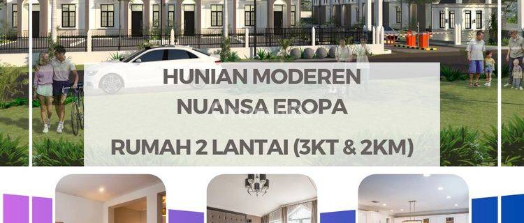 Rumah 2 Lantai Tanpa DP 2.5 JT Langsung Akad 1