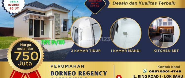 Rumah Minimalis Siap Huni Perumahan Borneo Regency Samarinda 1