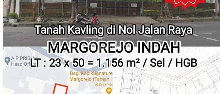 Tanah Raya Margorejo Luas 1156m2 Çuma 16 Jt/m2 1