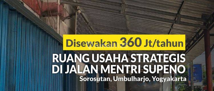 Ruang Usaha Luas 983m2 Lokasi Strategis Jl Menteri Supeno 1