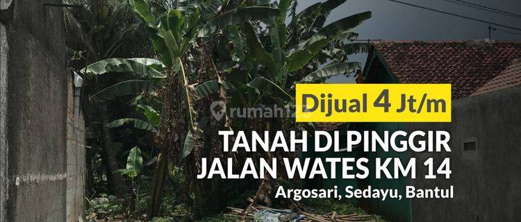 Tanah di Jalan Wates, Lokasi Strategis, Cocok Untuk Ruang Usaha 1