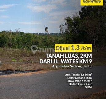 Dijual Tanah Luas Di Sedayu Bantul, Dekat Jalan Wates 1