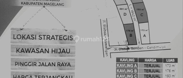 Tanah Kavling Murah Terlaris Mulai 100 Jutaan di Mungkid Magelang 1