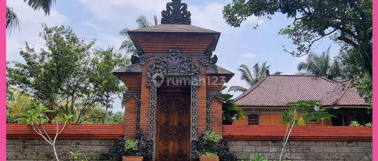 Dijual Rumah Nuansa Bali di Tajur Halang, Bogor. Shm. Lt 4000m2 1