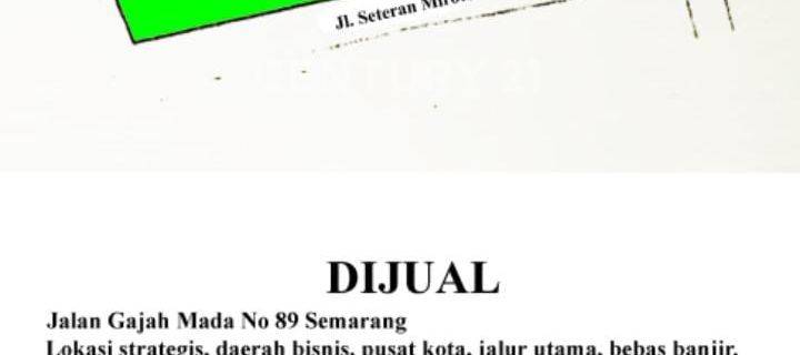 DIJUAL TANAH JL GAJAHMADA,lokasi Strategis  1