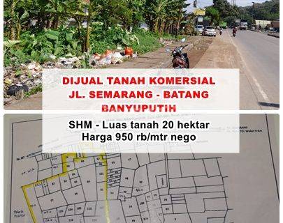 Dijual Tanah di Jalan Raya Nasional Banyuputih Batang  1