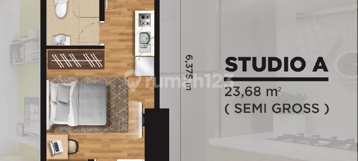 Apartemen Louvin Jatinangor View Gunung dan Kota Siap Huni 1