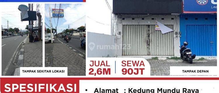 Ruko 2lantai di pinggir jalan raya Kedungmundu  1