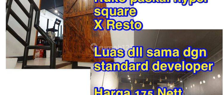 For Rent ruko Paskal Hyper harga 175 juta nett minimal 2 tahun ..  1